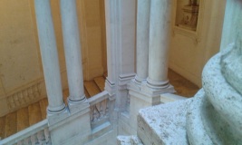 Détail d'un escalier berninien, palais Barberini