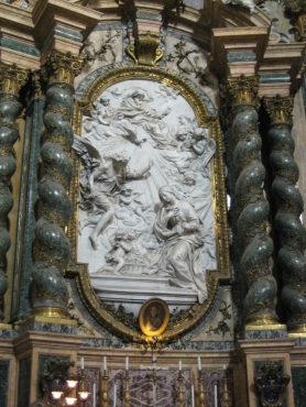 Annonciation, autel de saint Jean Berchmans dans l'église Saint-Ignace